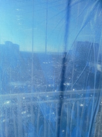 View standing right next to the sliding glass door