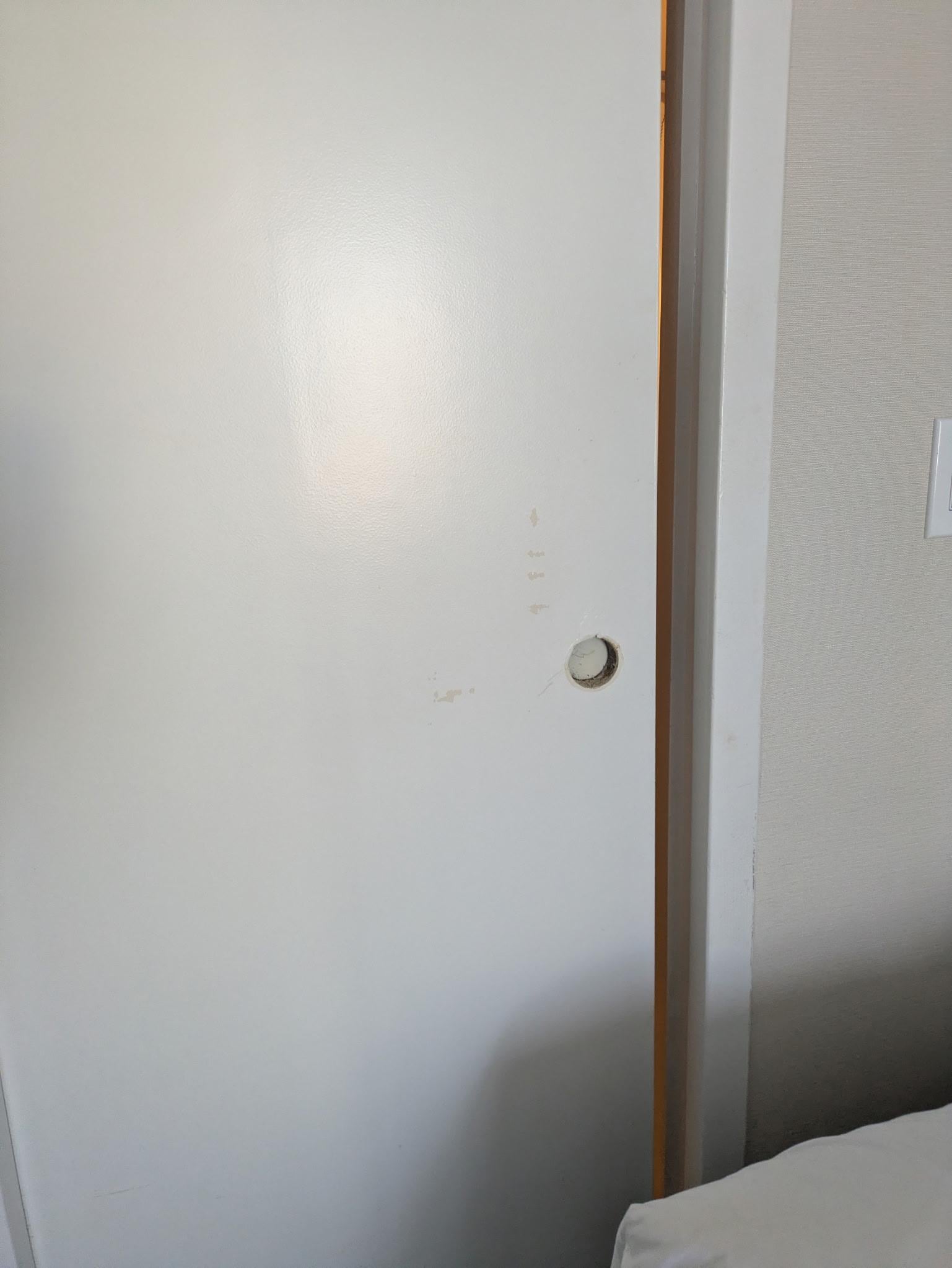 Unfinished portion of the room.