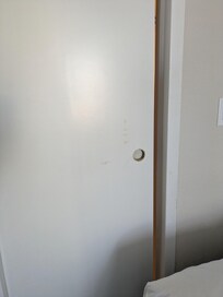 Unfinished portion of the room.