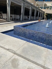 Nice outdoor area for breakfast