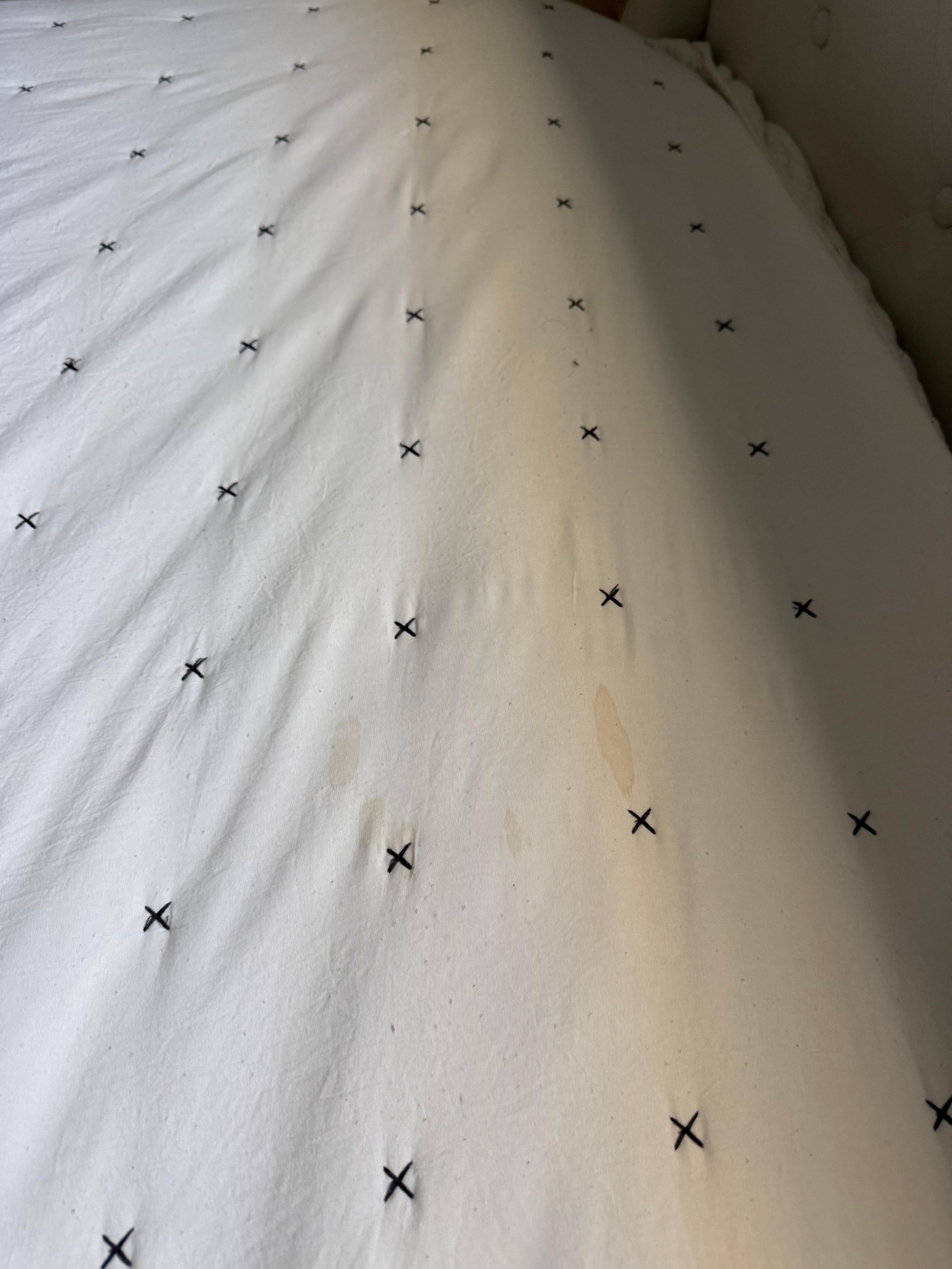 Blood stain on comforter 