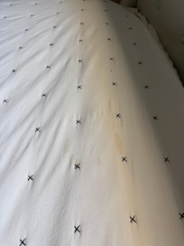 Blood stain on comforter
