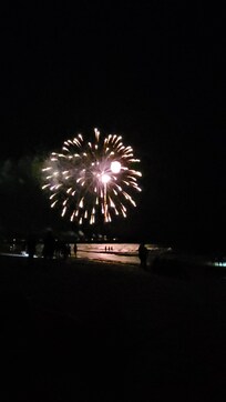 Fireworks display from our beach front