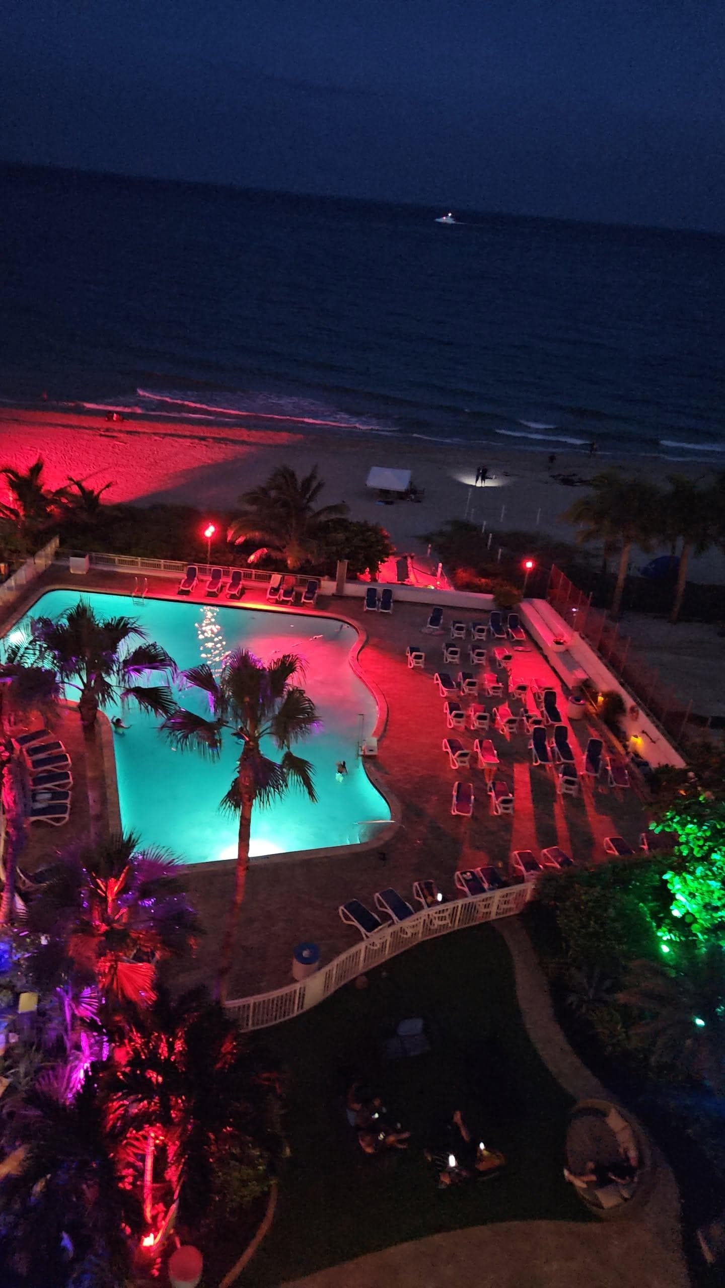 View from the condo balcony at night