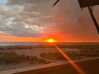 Sunset view from the deck