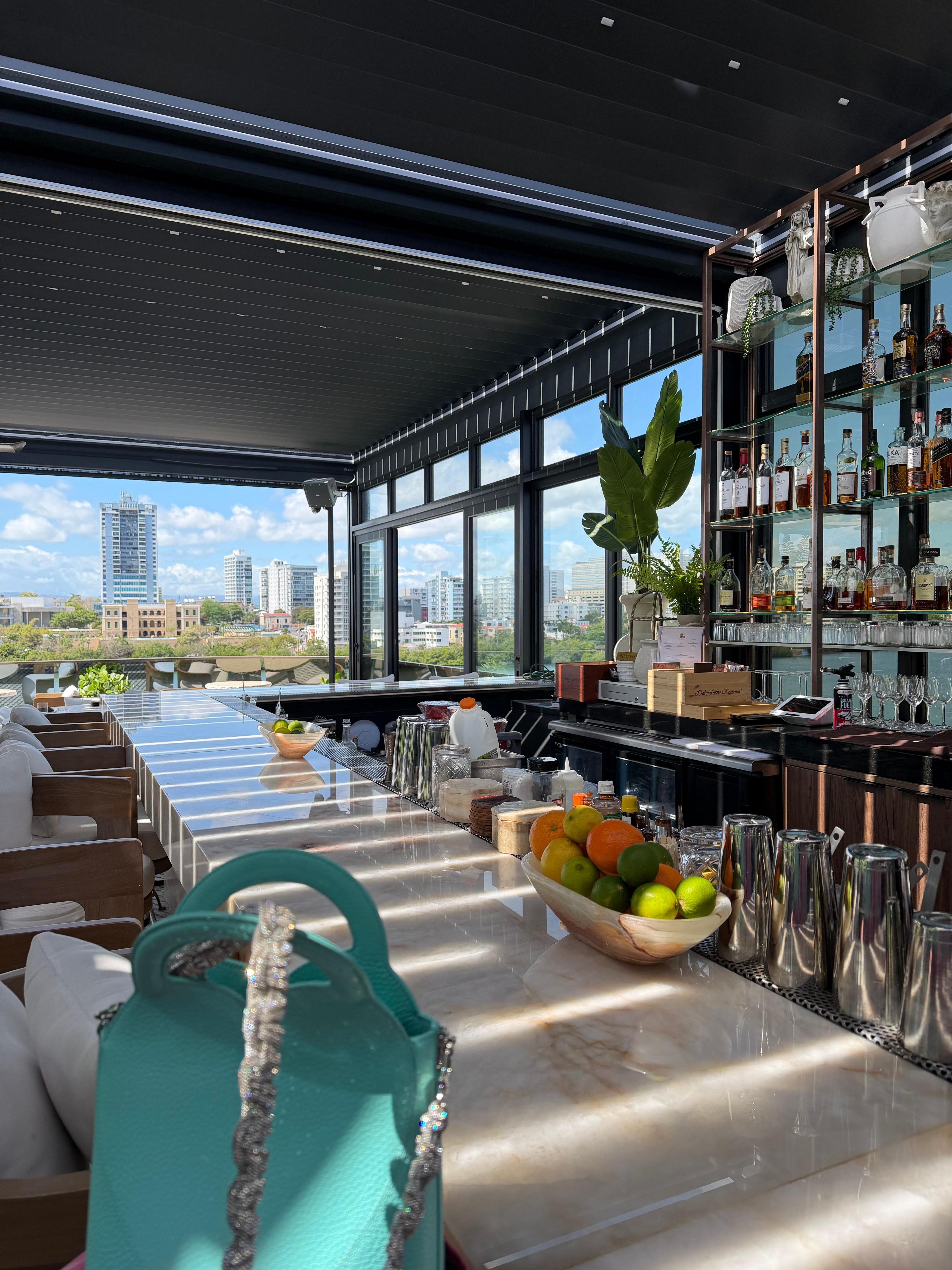 Upstairs outdoor bar restaurant 