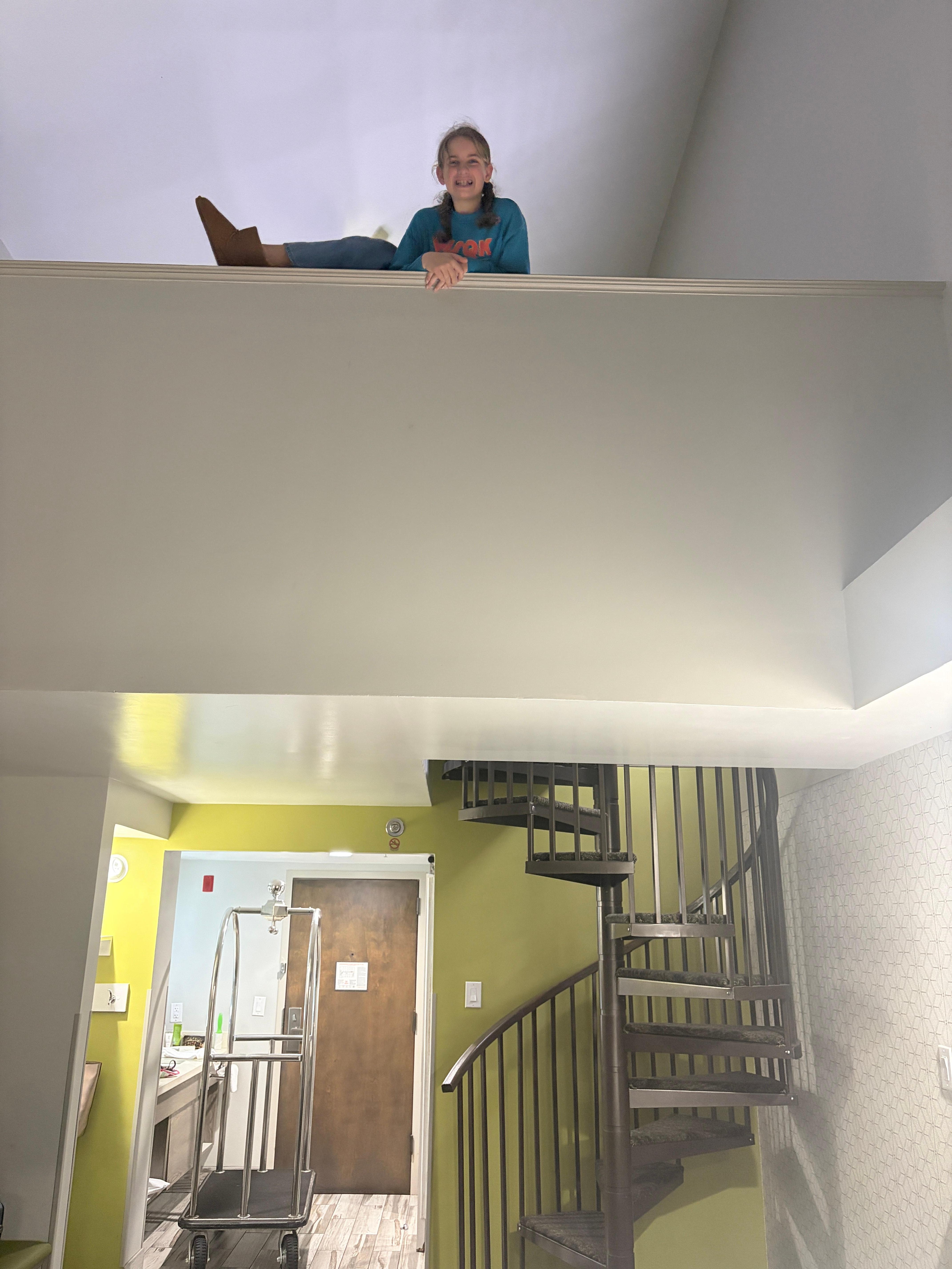 She loved the loft area