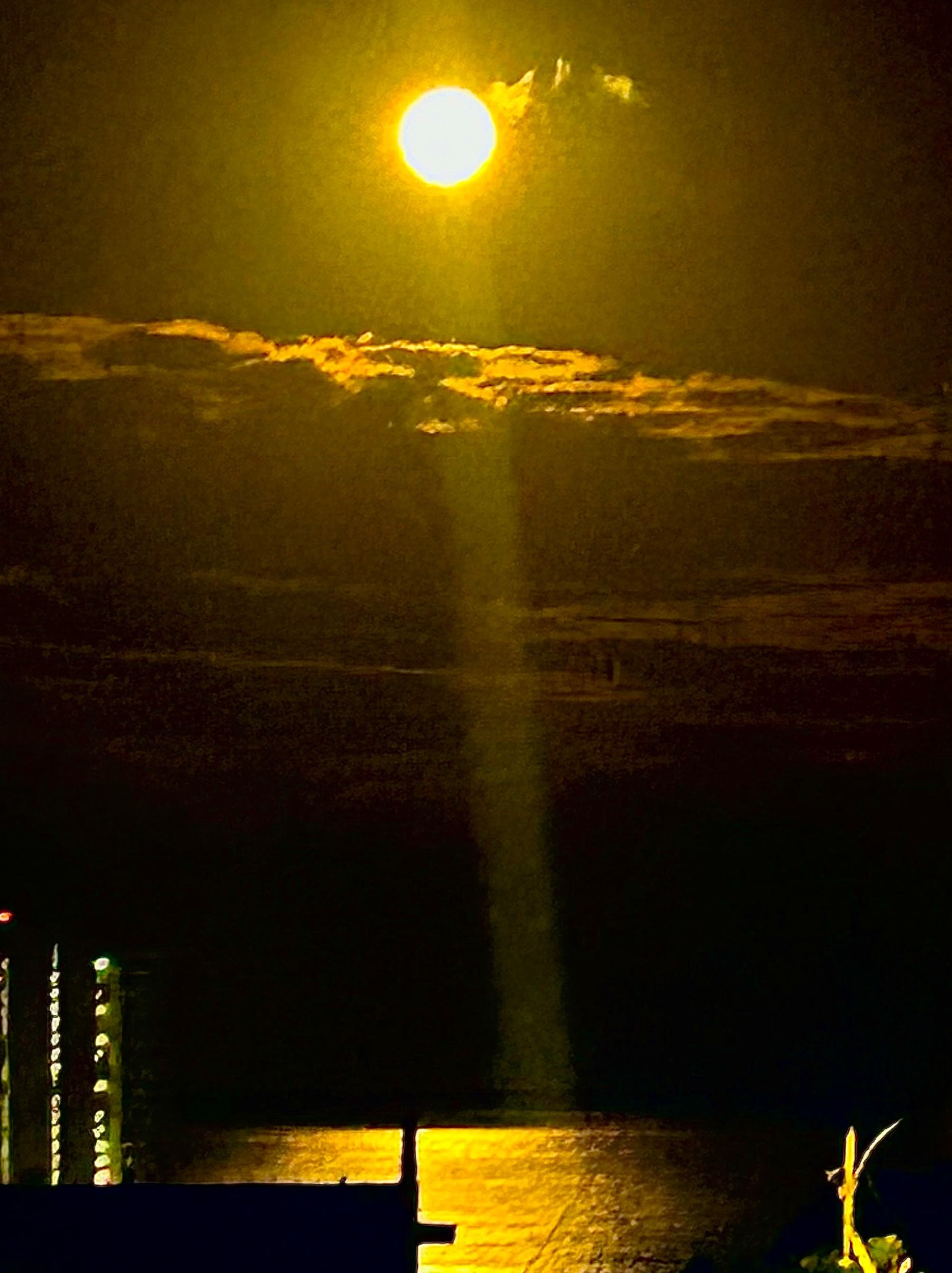 Full moon from the private balcony