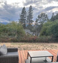 This is the incredible view from the deck in the backyard