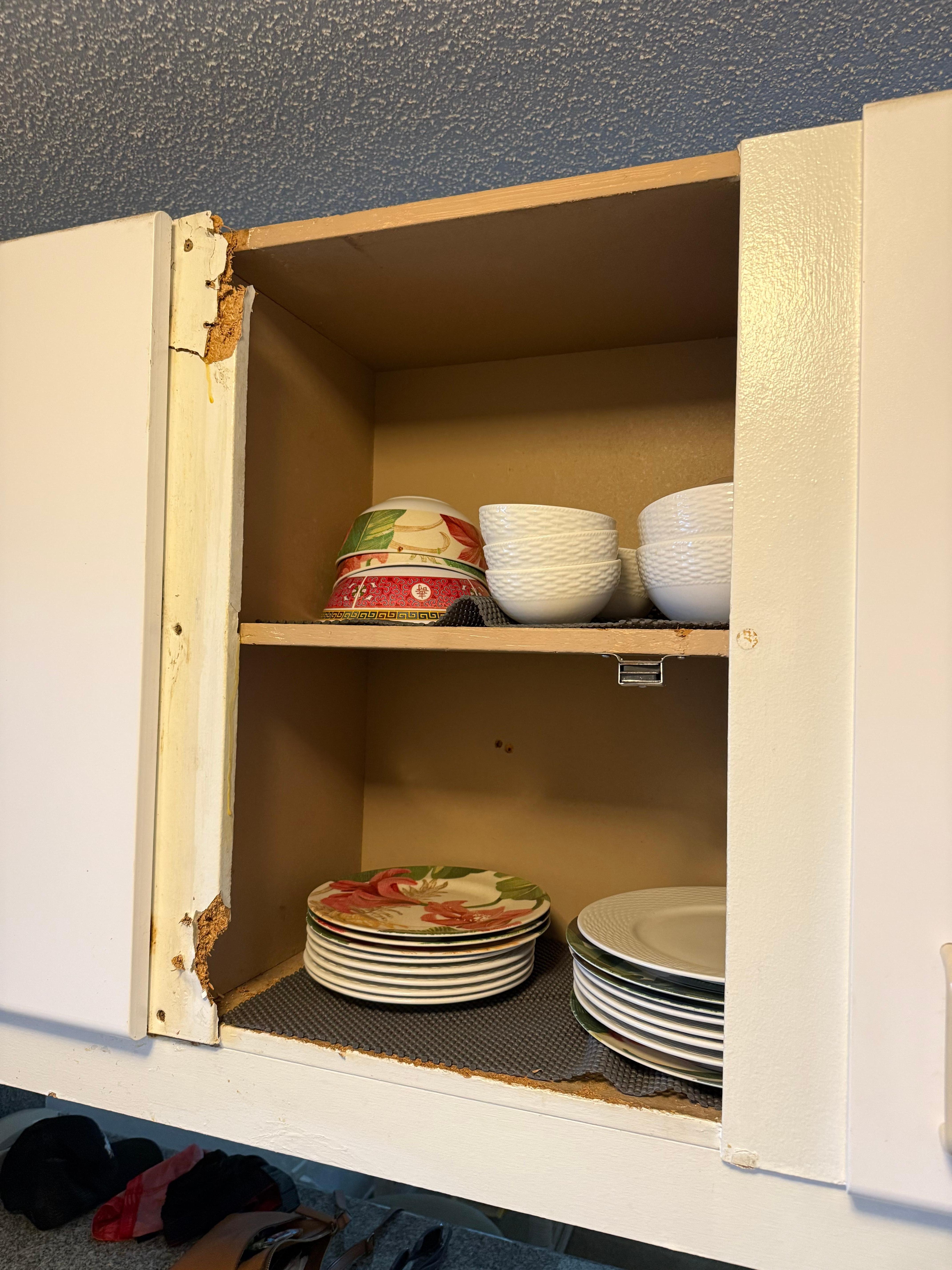 Missing cabinet door