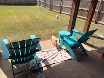 Cute little yard under the house.