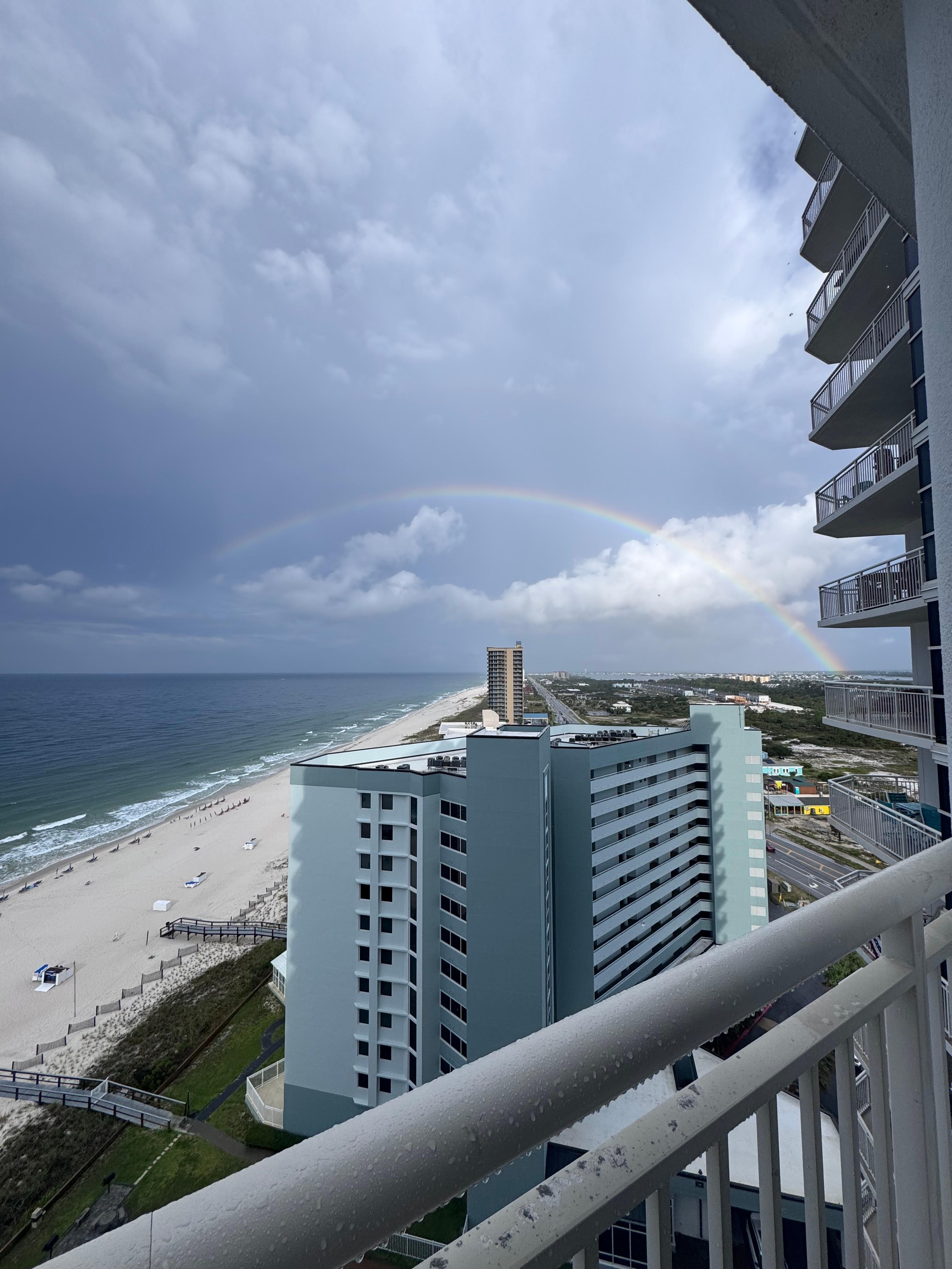 The morning storm that rolled in and out for the day 