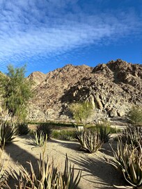 Right next to the mountains