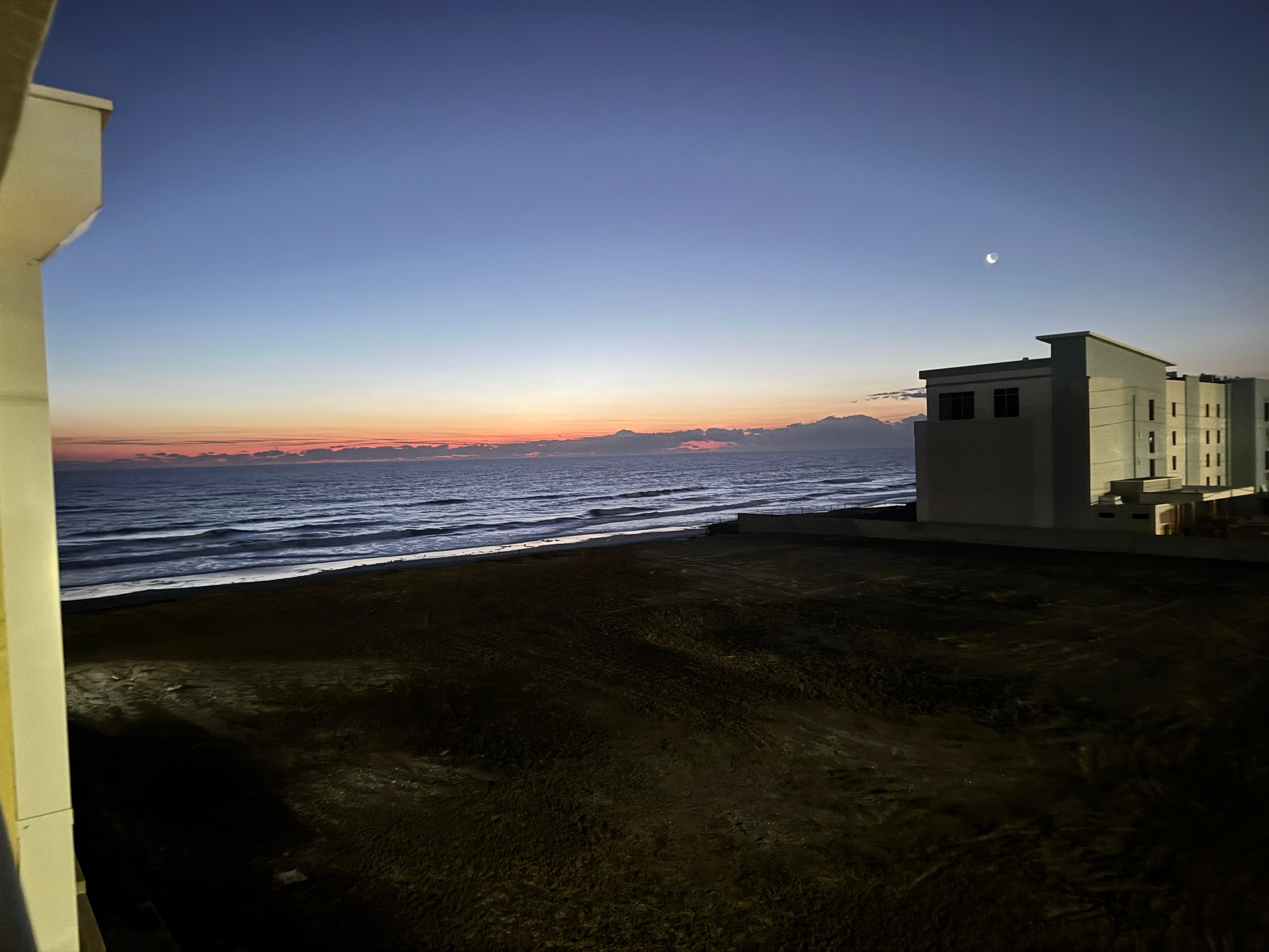 Sunrise view from our room. 