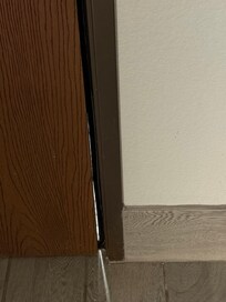Gap between door and frame