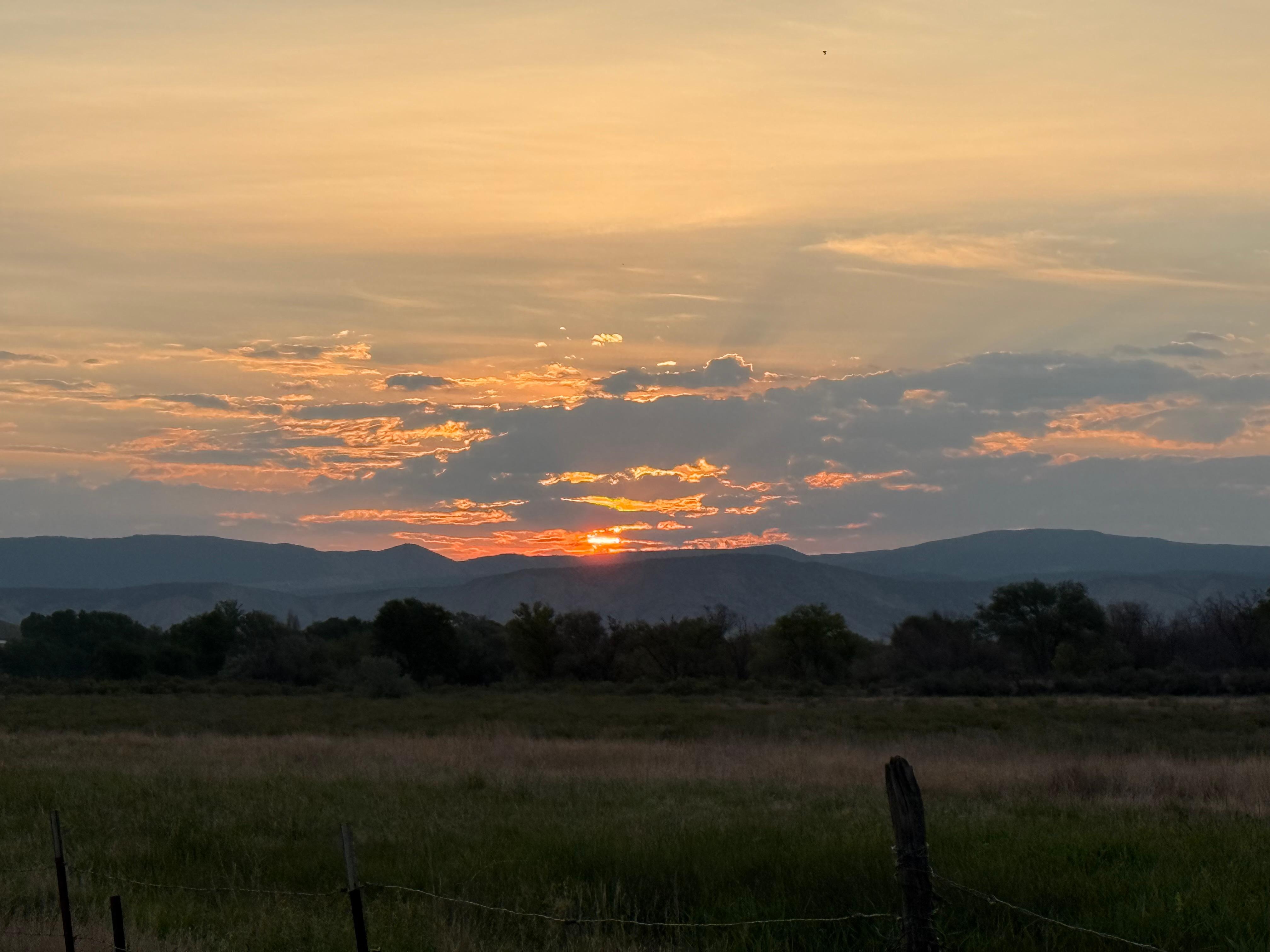 Sunrise from the deck