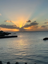 Sunset from beach nearby