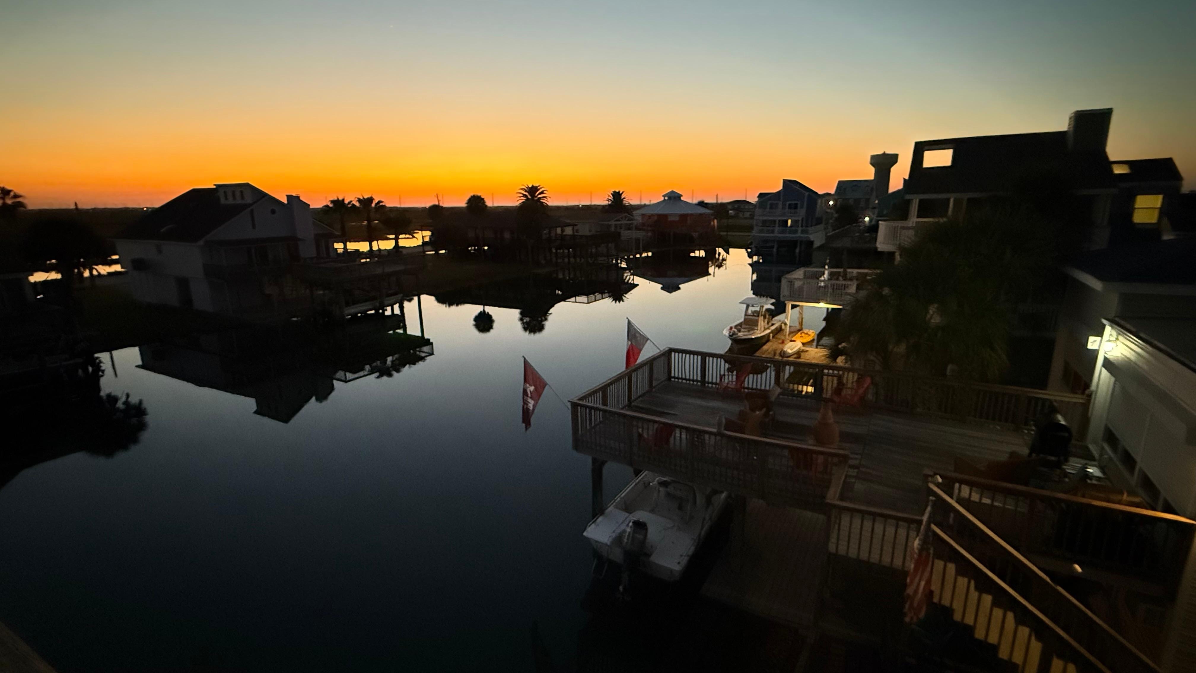 Beautiful sunrise from the upper deck!