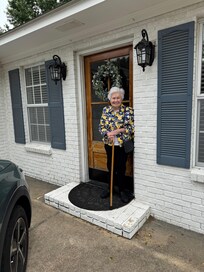 Mother as we are leaving.?
