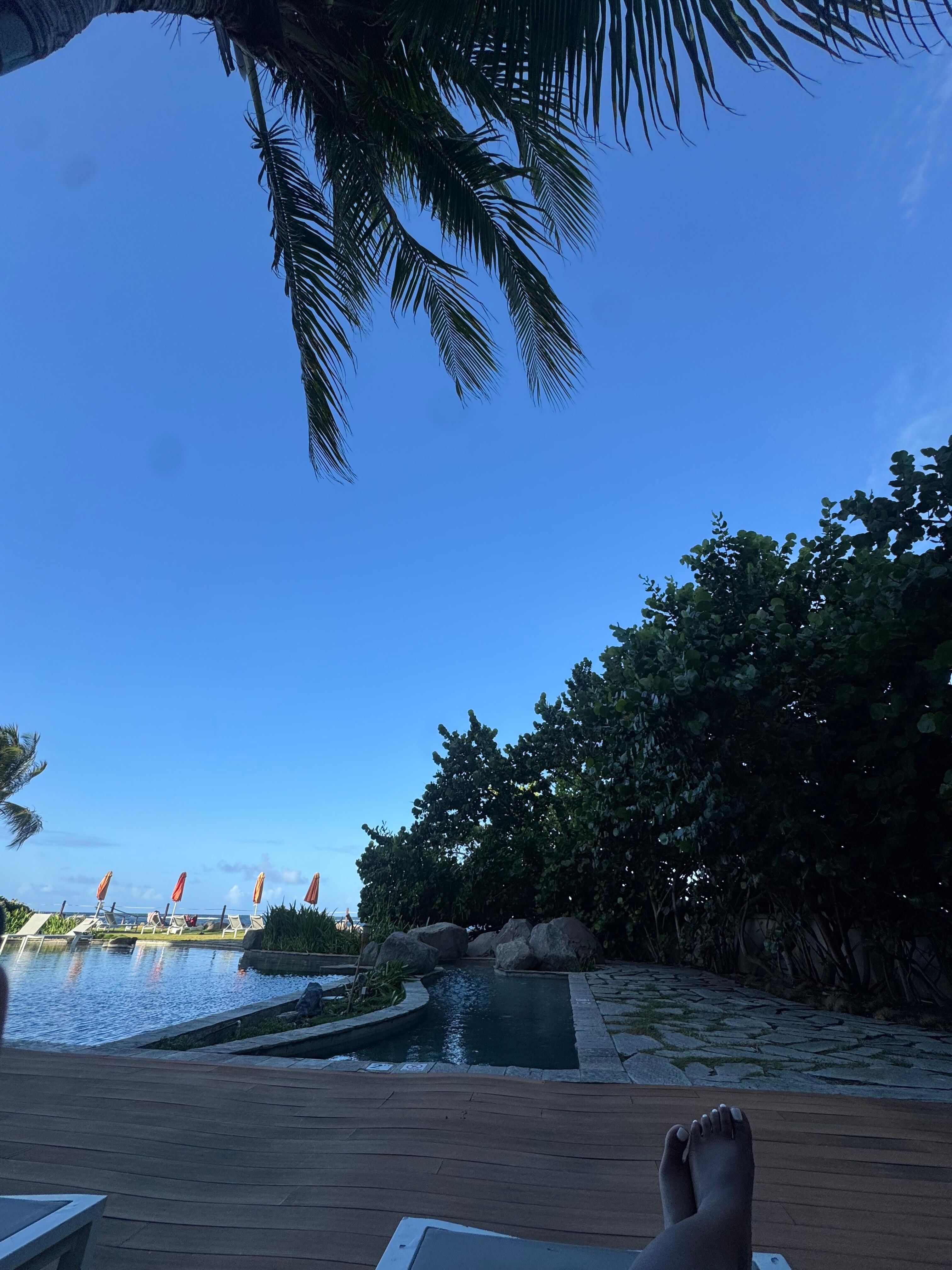 Resort pool area