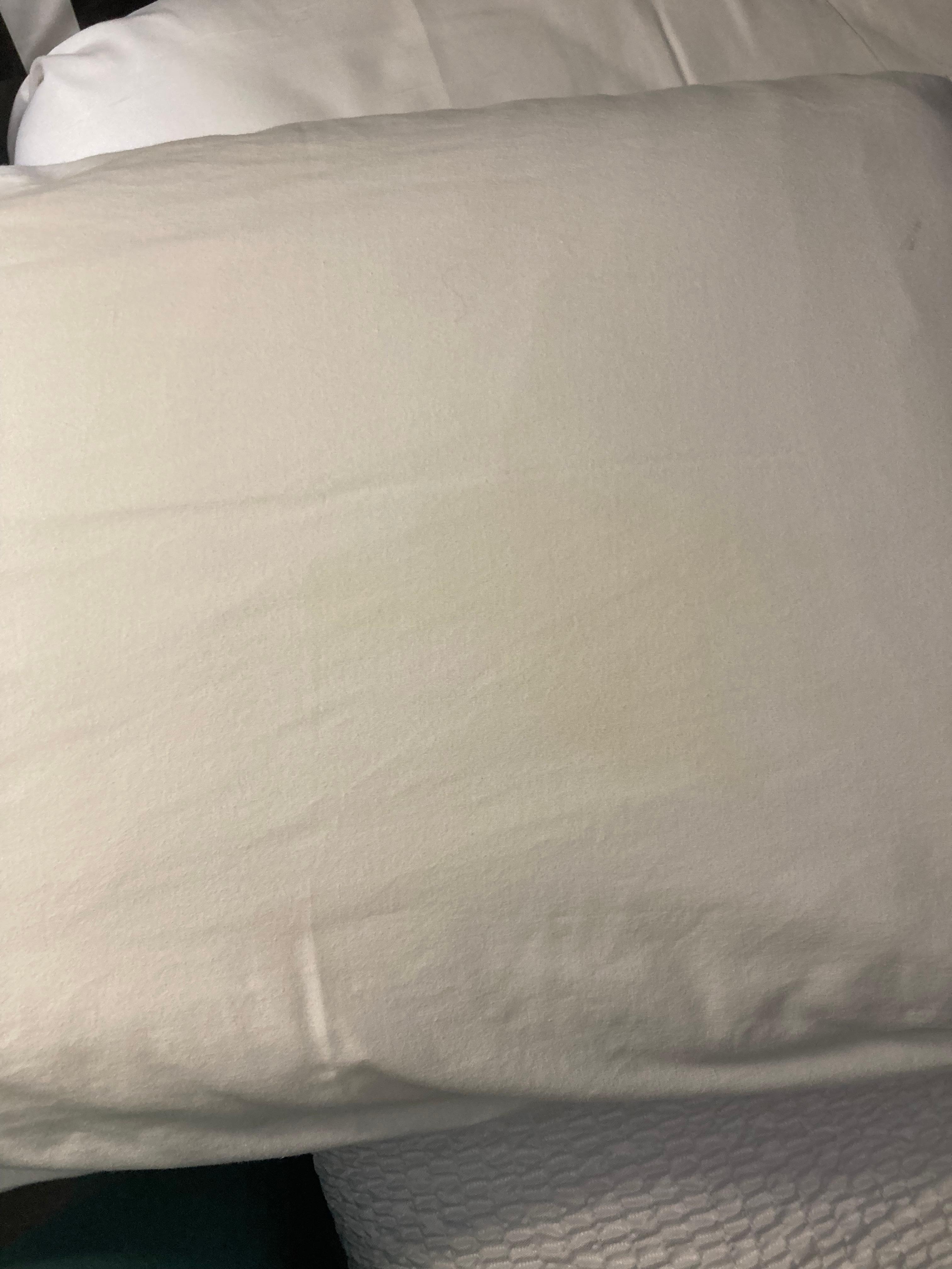 stained pillow case