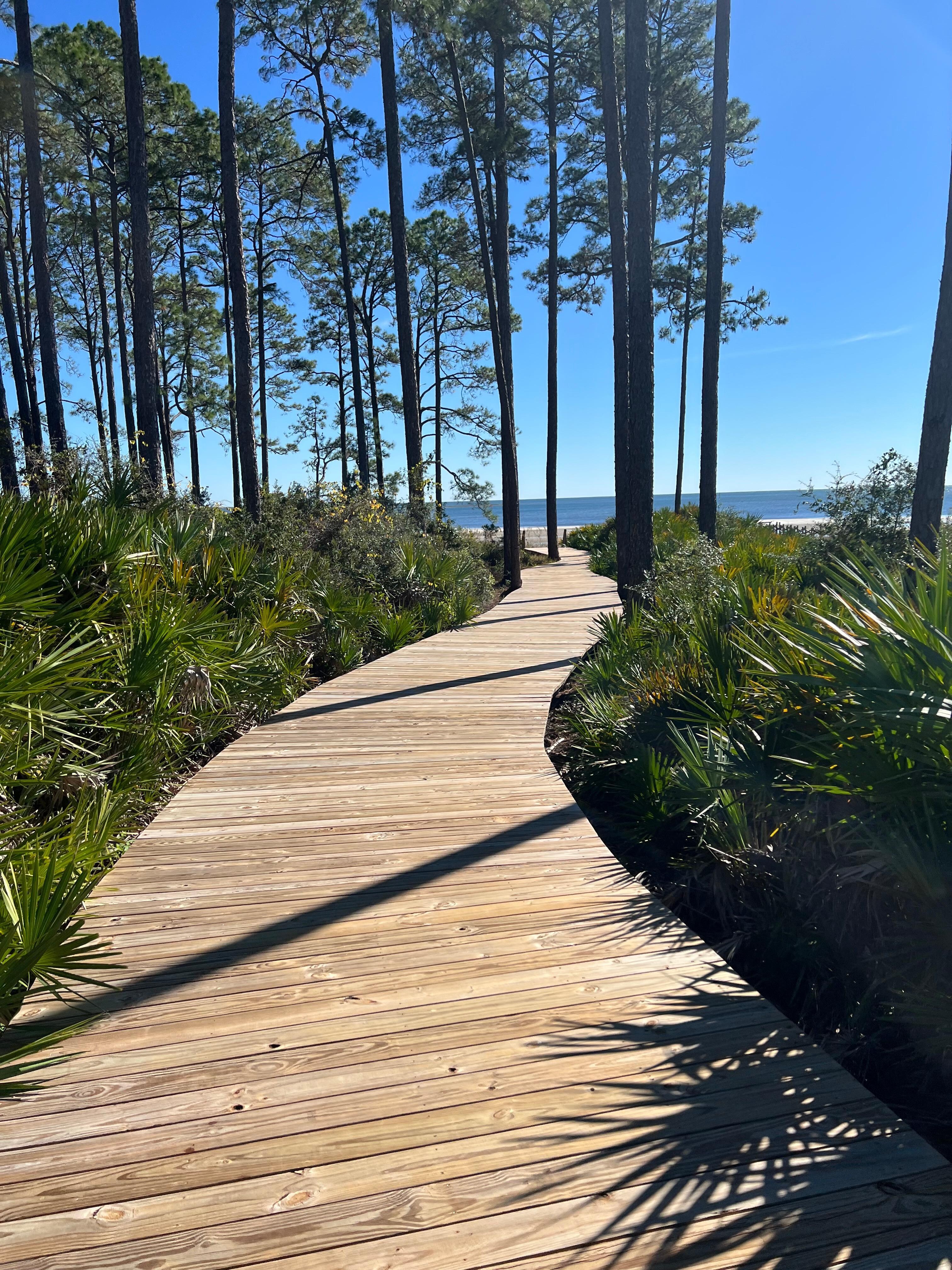Boardwalk to beach