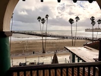 The public balcony right outside our room
