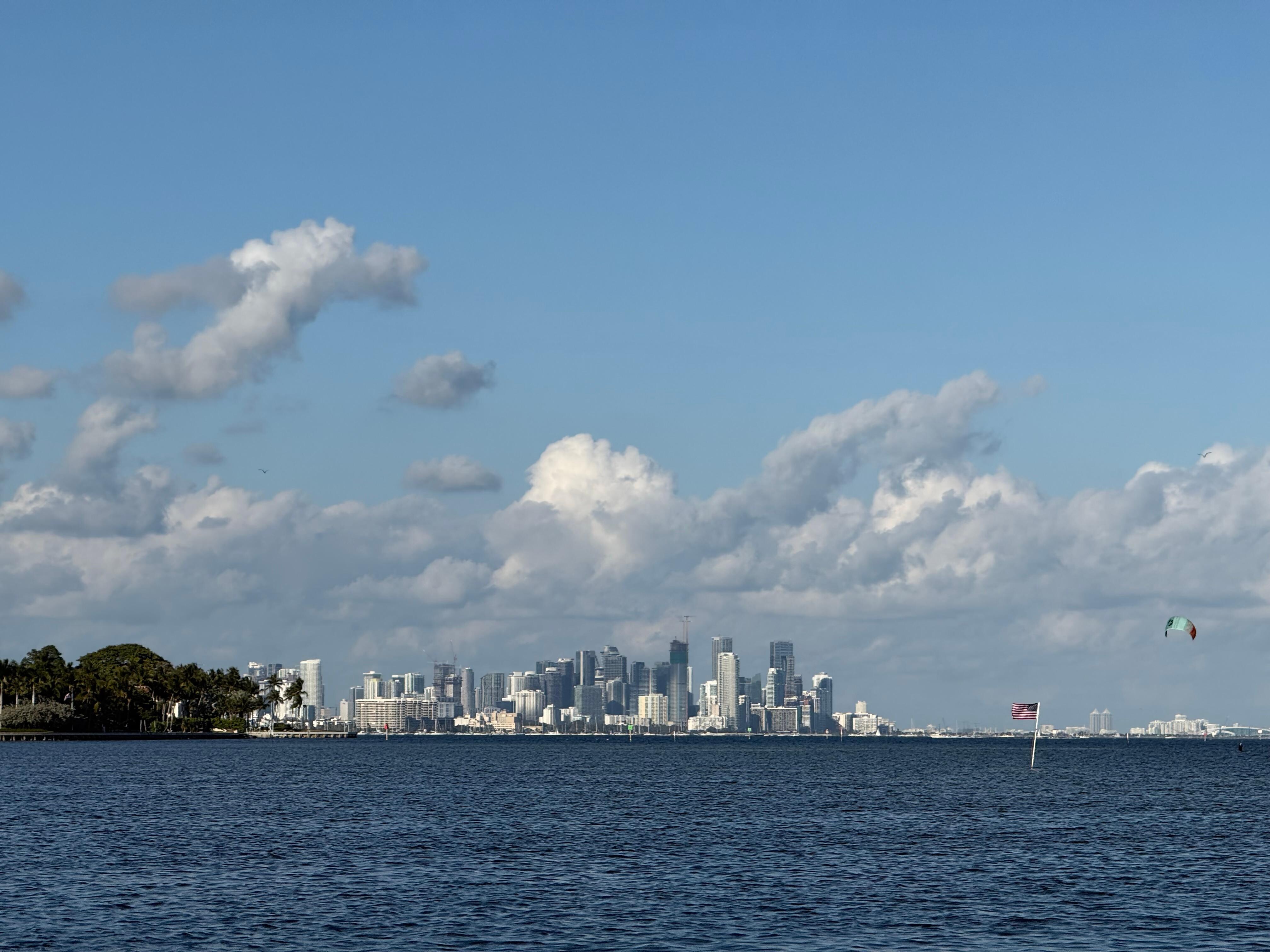 City of Miami skyline from Matheson’s Hammock 