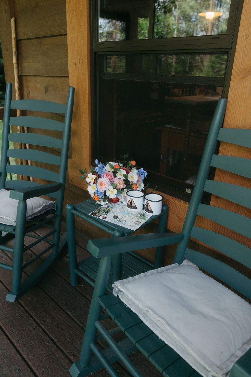 Rocking chairs on the front porch