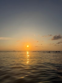 Beginning the sunset