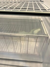 spillage in fridge