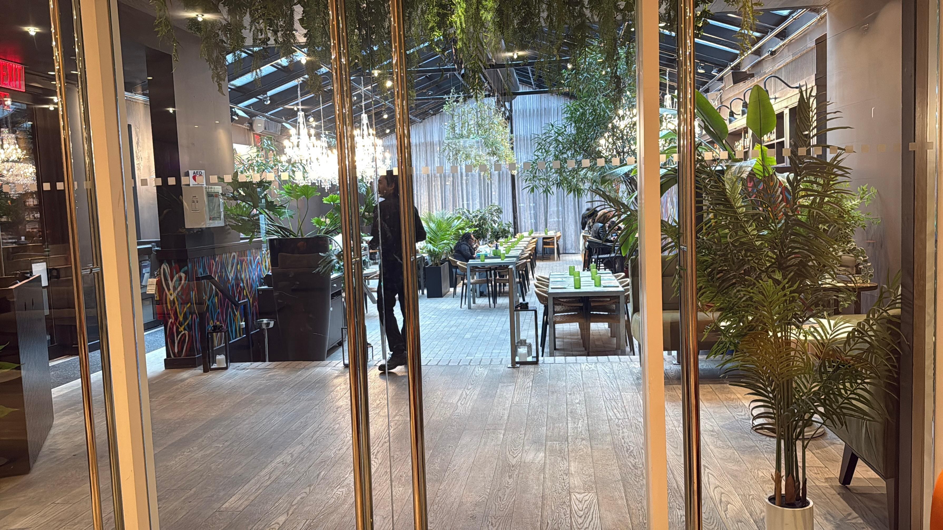 View of Nomo kitchen restaurant.