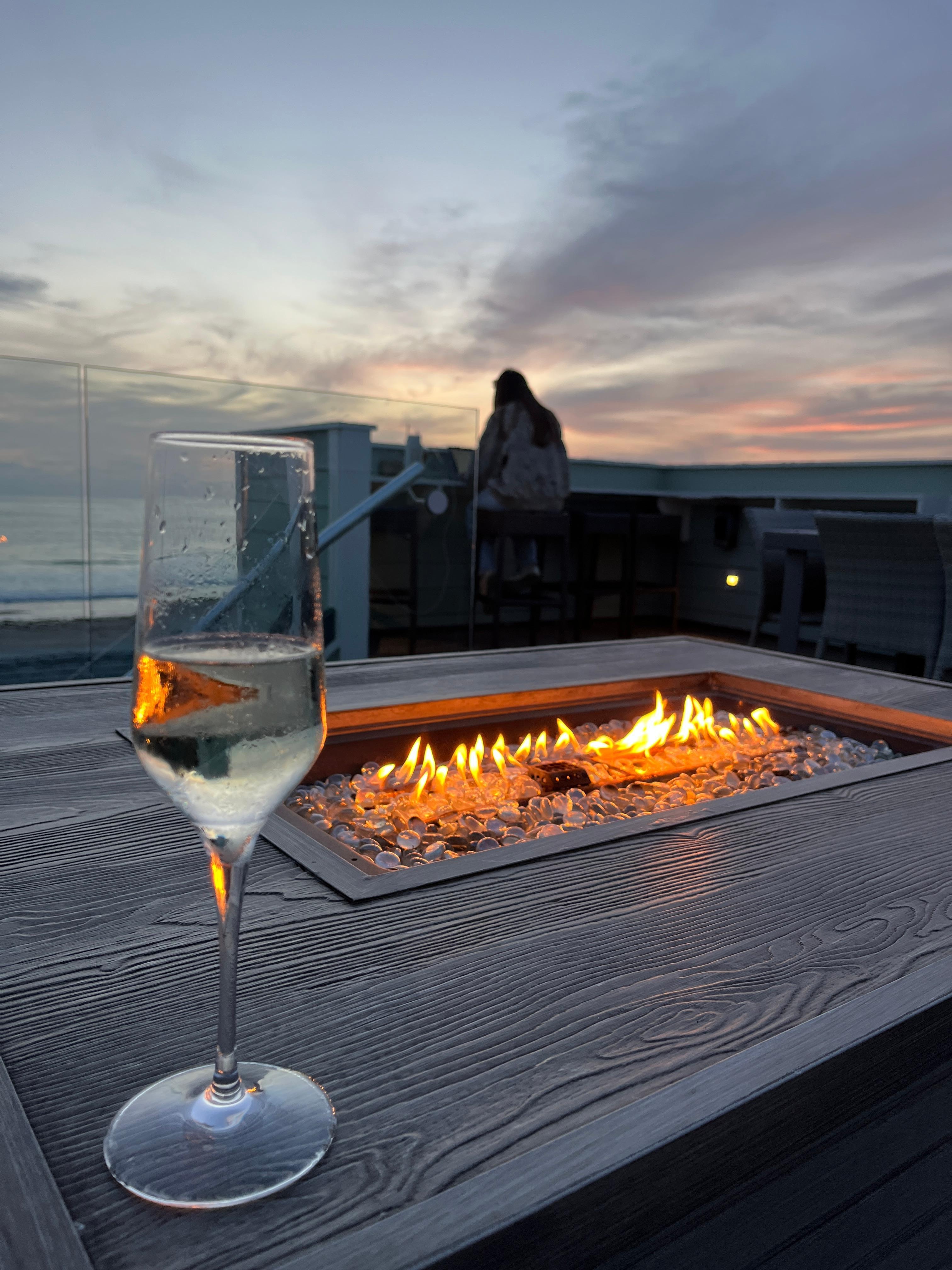 Rooftop - sunset while finishing a little laptop remote work!