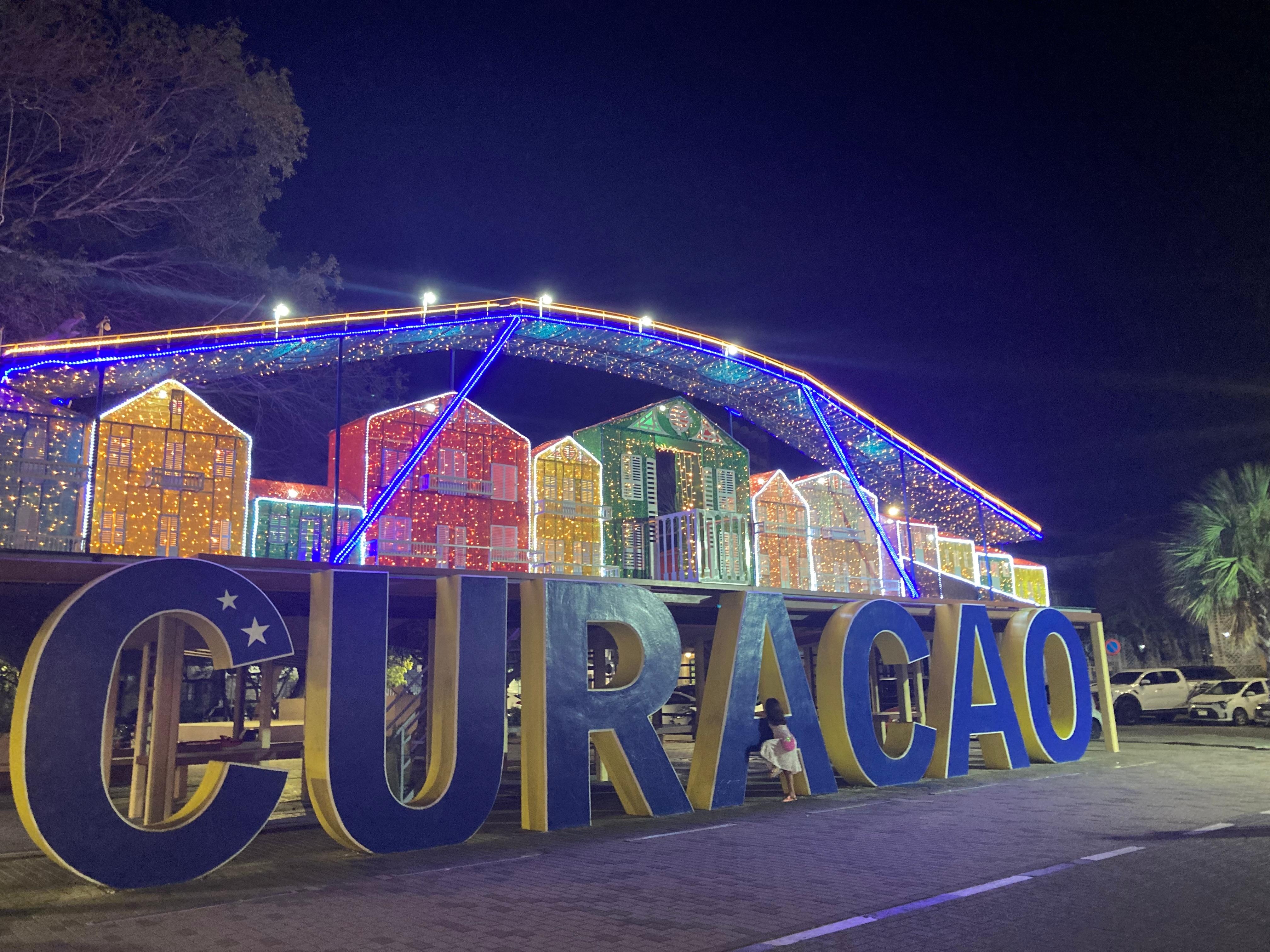 Curaçao sign right outside element hotel 