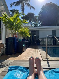 View from my pool chair at Bishop