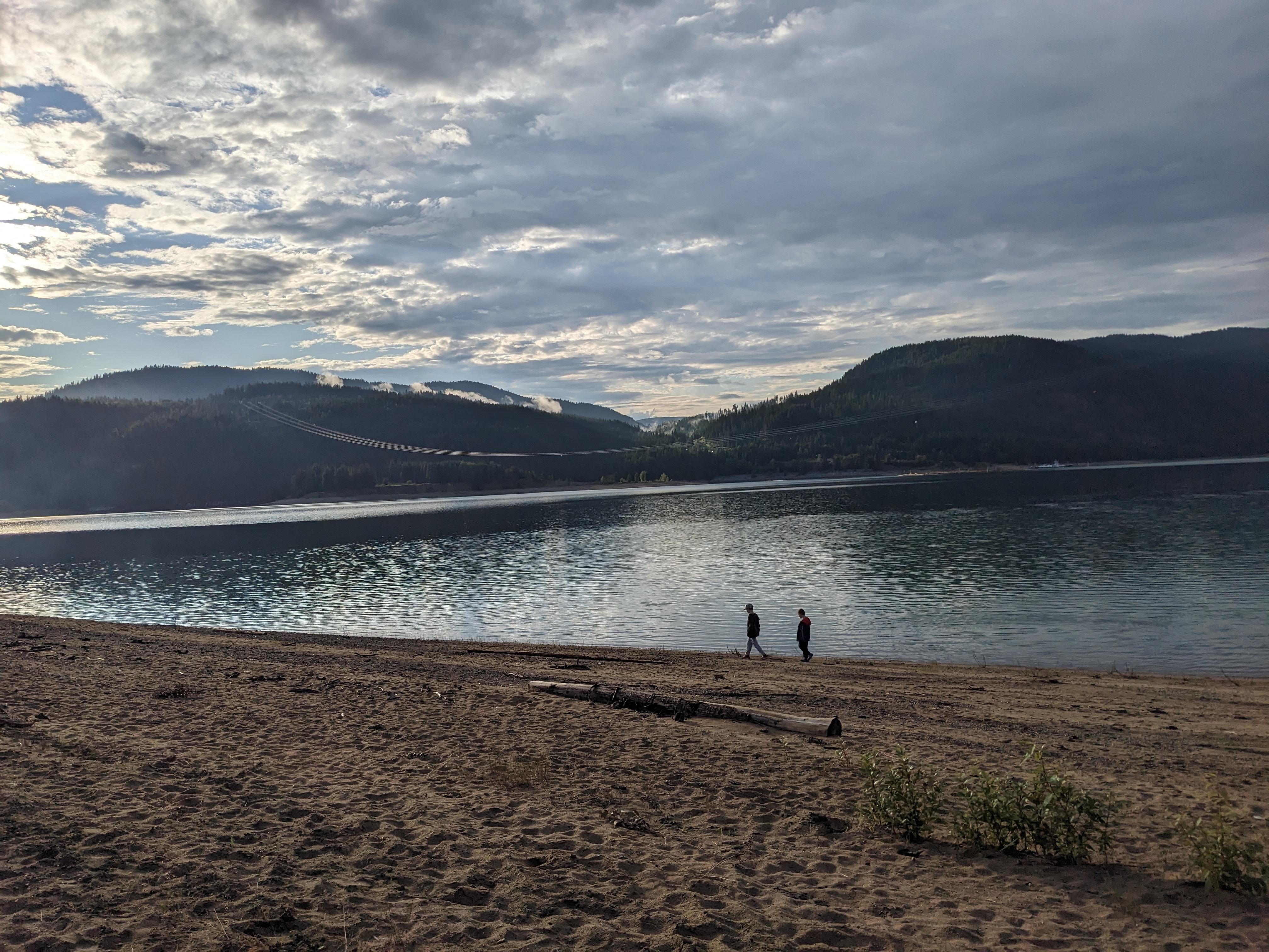 Peaceful enormous beach 
