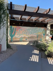 Mural at front entrance