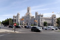 Palacio de Cibeles, very close to hotel.
