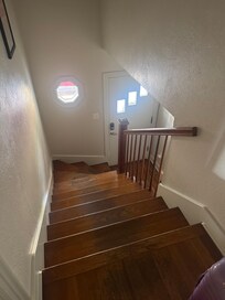 Stairs going up to Loft unit