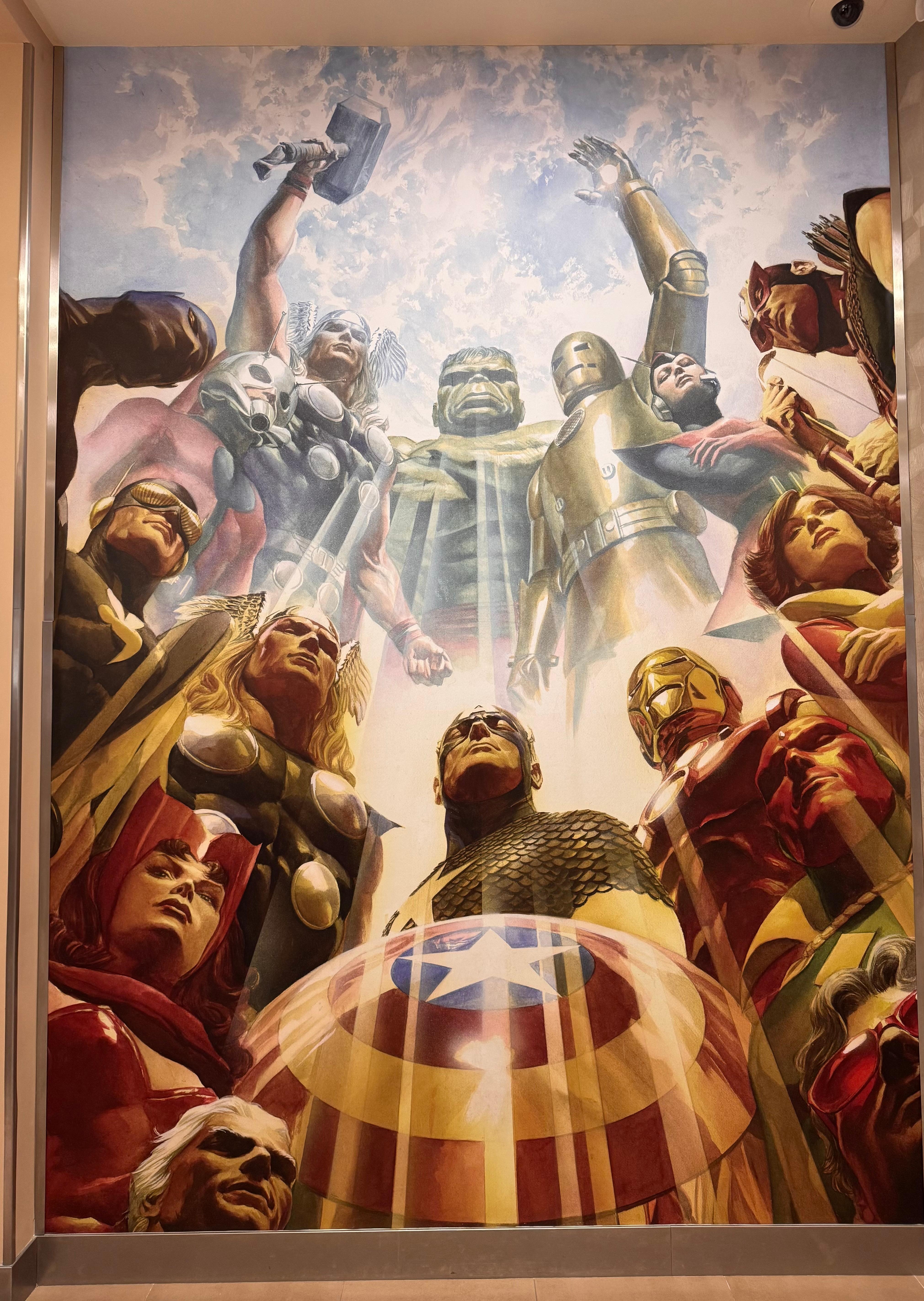 1 van de prachtige art pieces die er hangen 