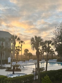 Sunrise from living room area window