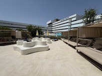 From the pool