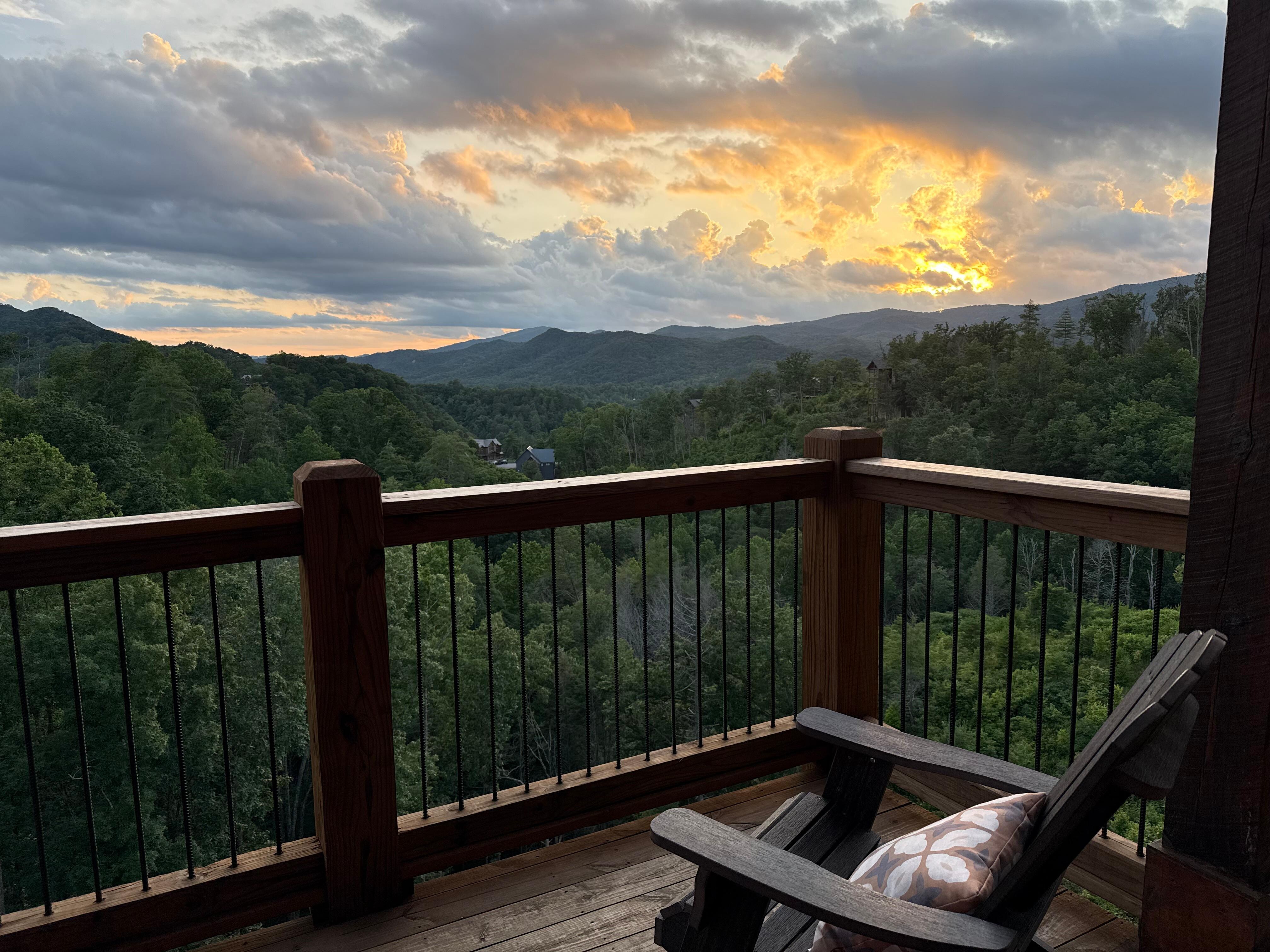 Watching sunsets!
