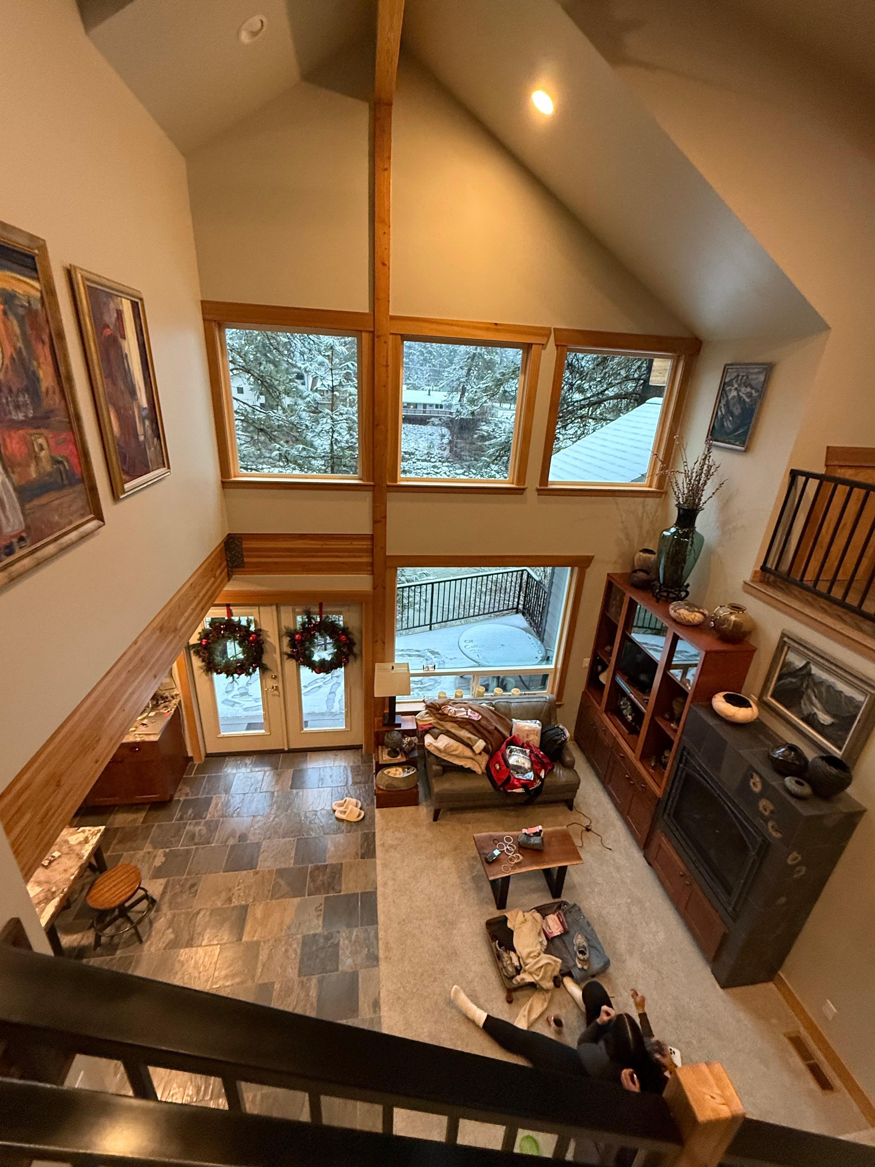 From the top of the stairs 