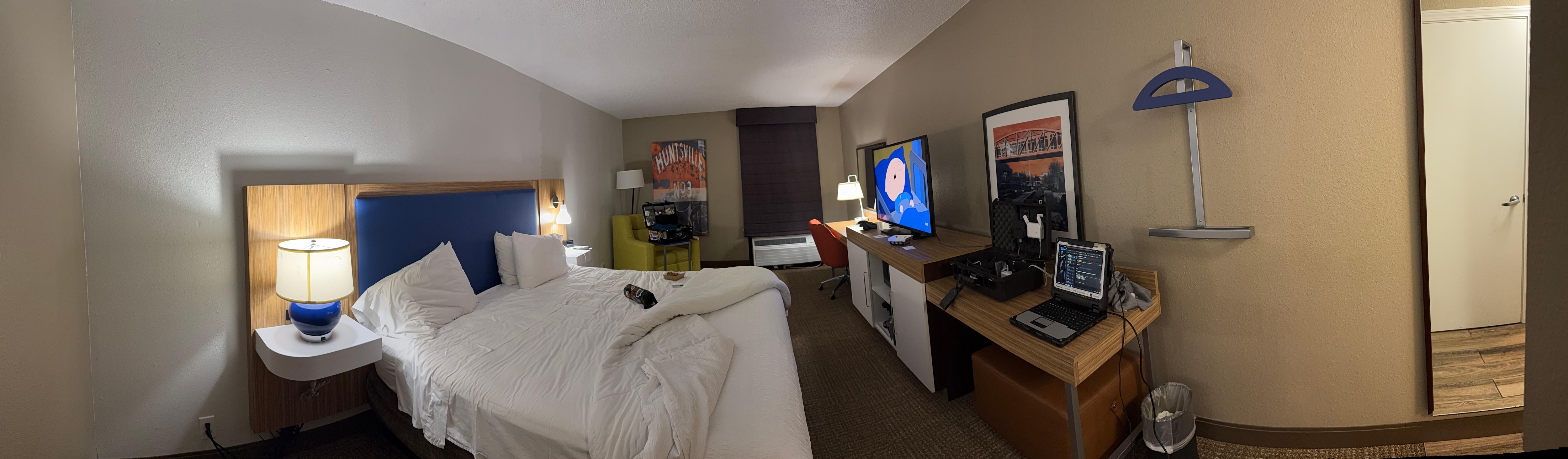 I had to make a bridge across the carpet so my feed didn’t get sticky from whatever they put in the carpet…