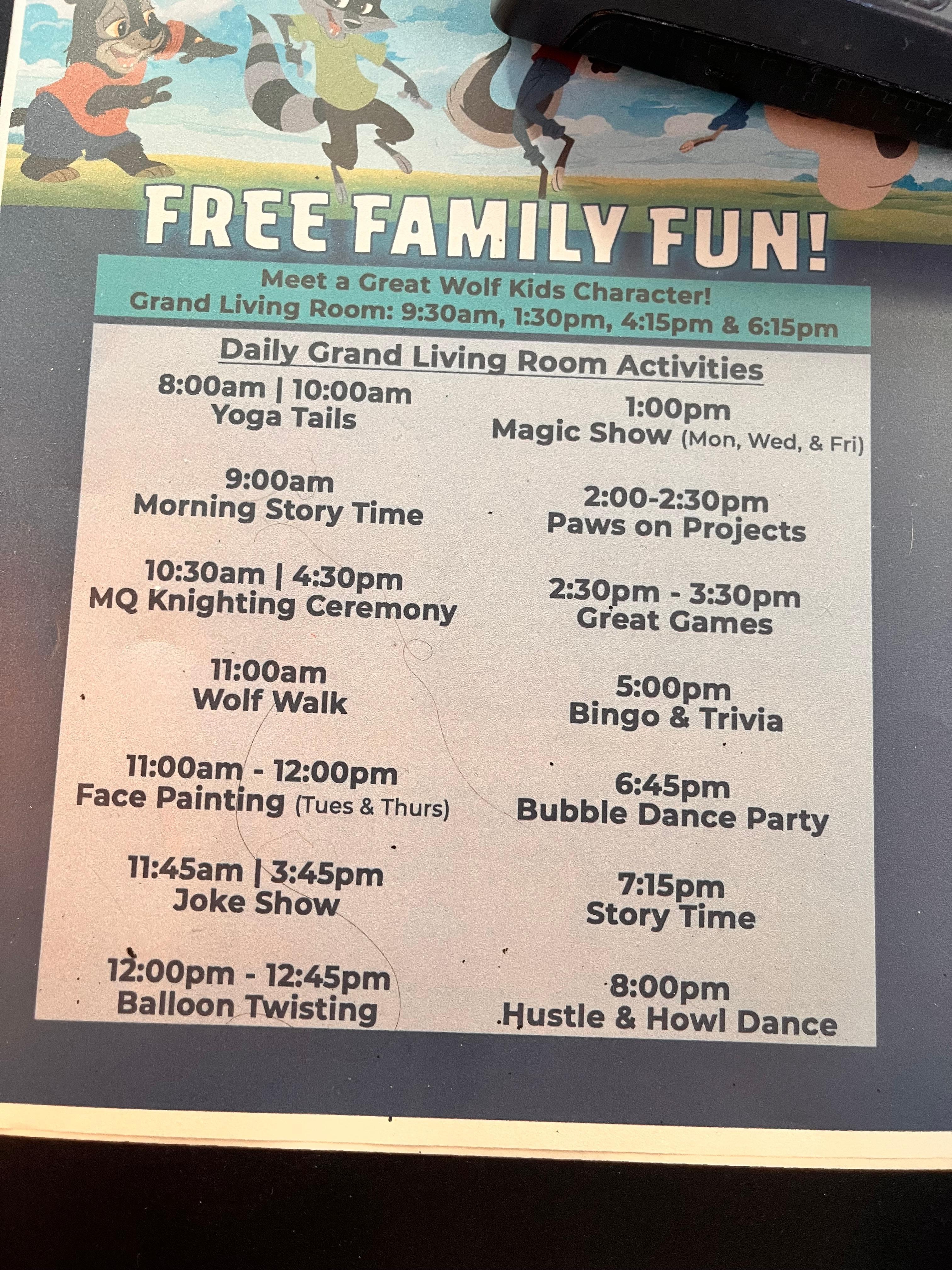 Free Fun activities 