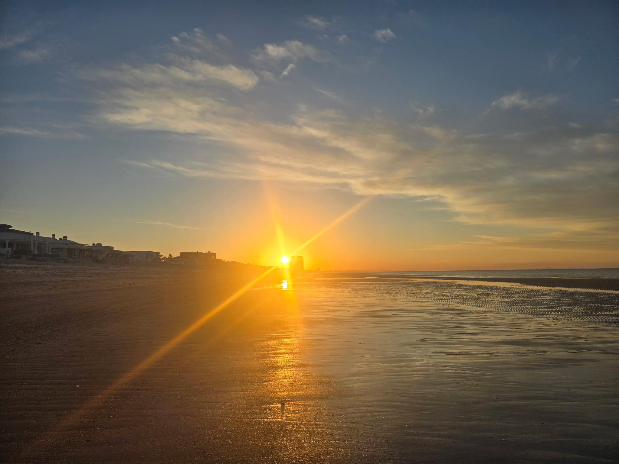 Sunrise on the beach