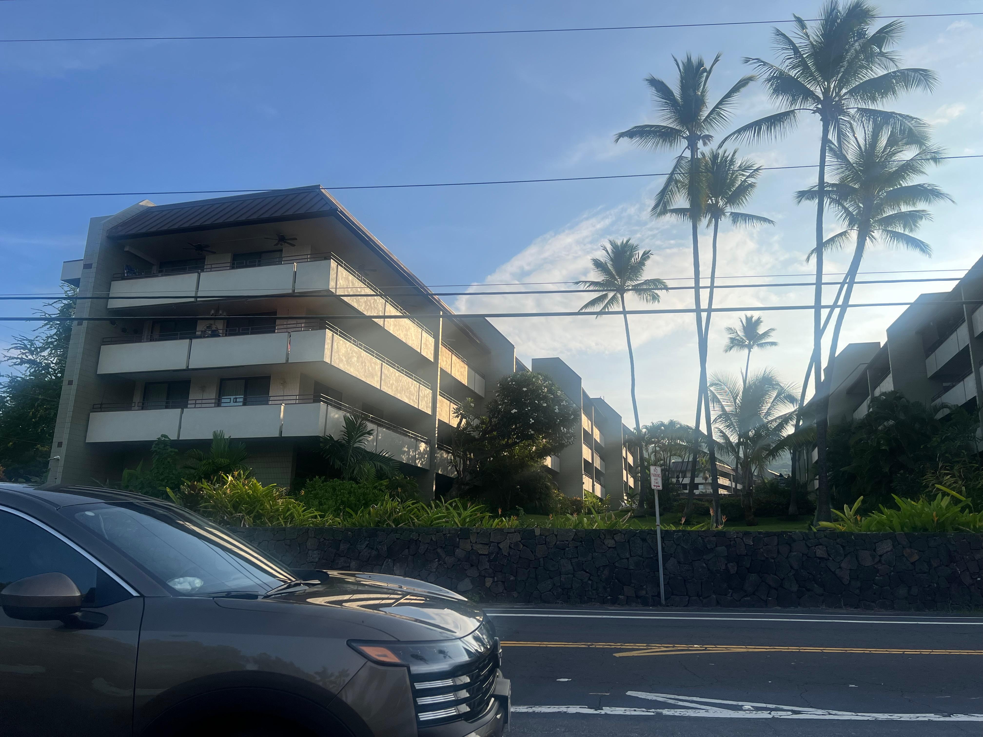 View of the condo from the beach. 