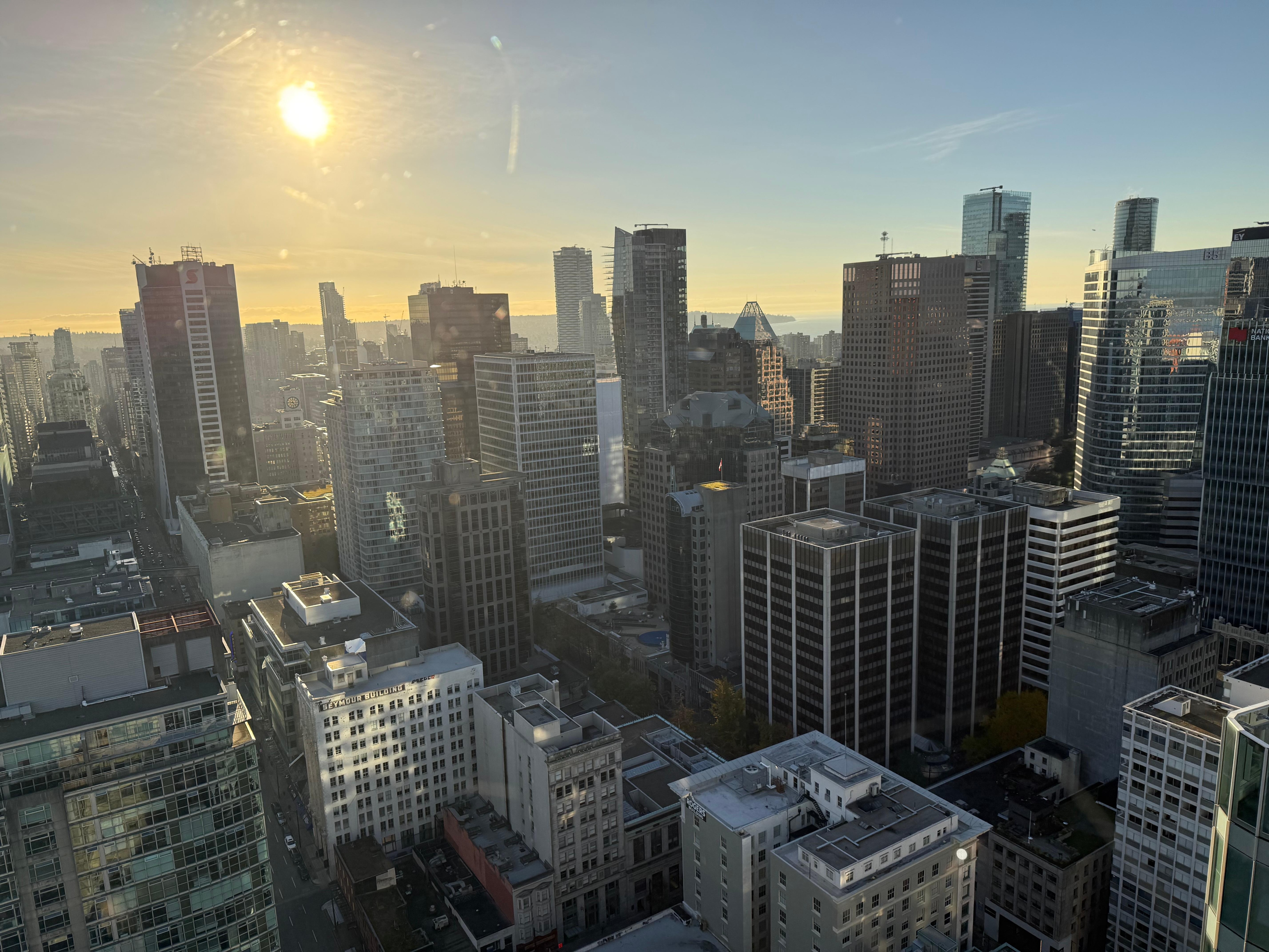 View from observation tower vancouver 