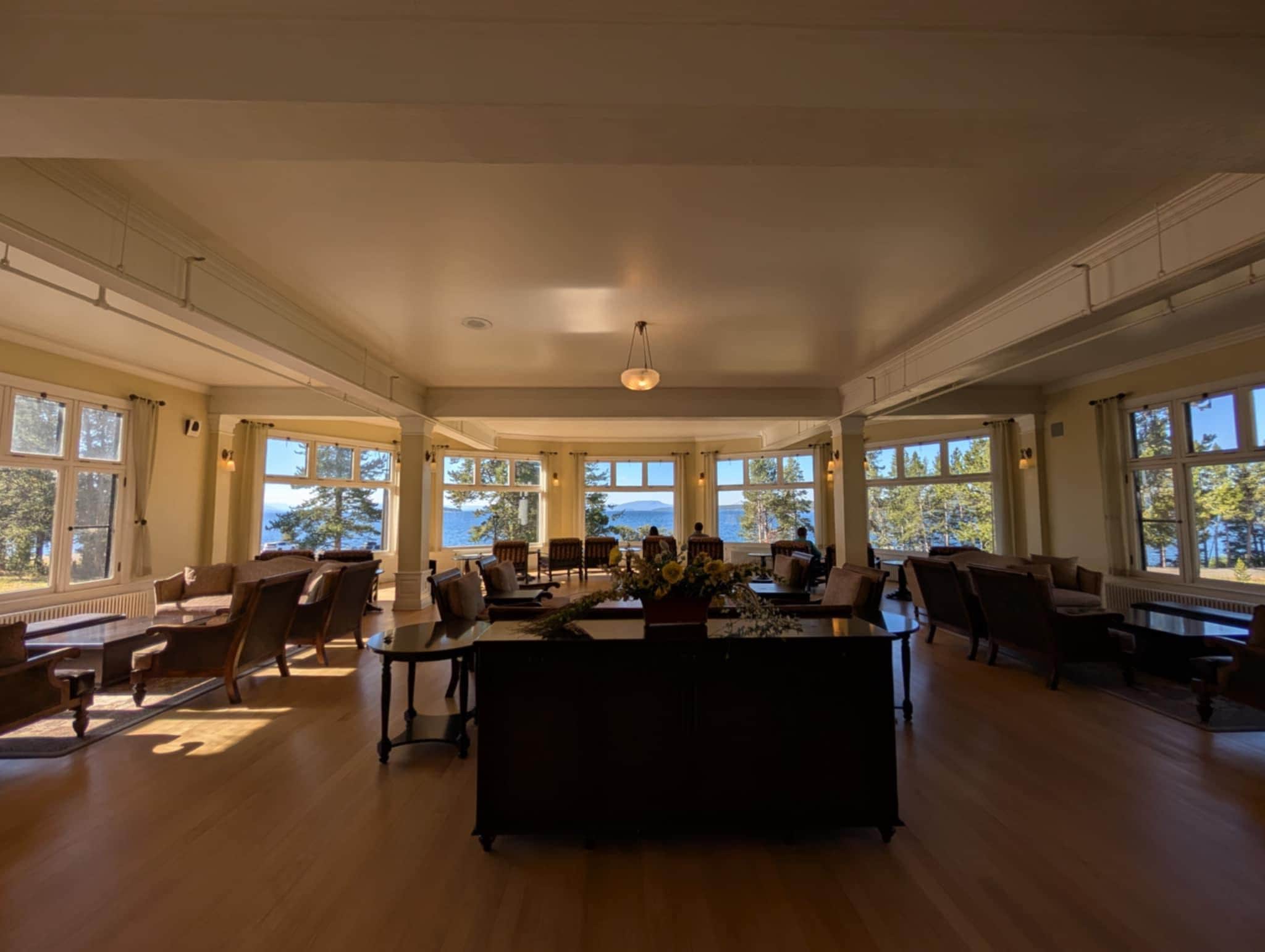 A beautiful sitting room with wonderful views.